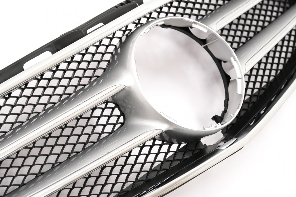 Front Grille Chrome Design with 360 Camera Support for Mercedes E-Class W212 S212 Facelift (2013–2016)