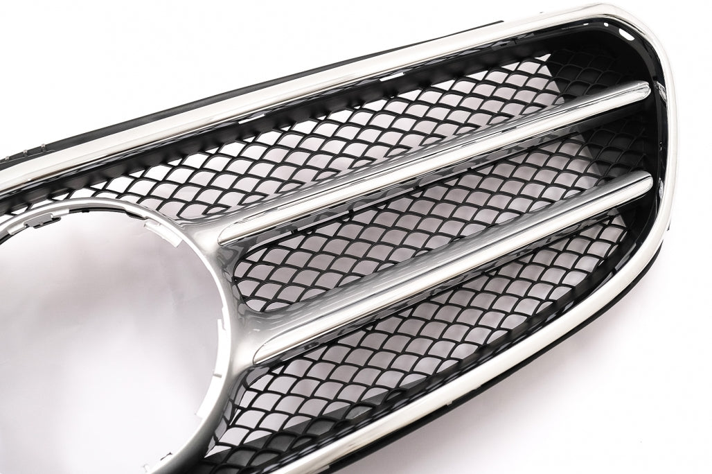 Front Grille Chrome Design with 360 Camera Support for Mercedes E-Class W212 S212 Facelift (2013–2016)