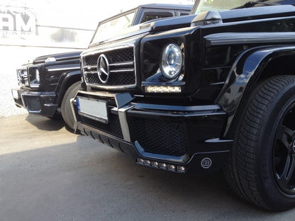Front Grille G65 Design Piano Black Chrome for Mercedes G-Class W463 (1990–2012)
