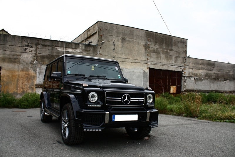 Front Grille G65 Design Piano Black Chrome for Mercedes G-Class W463 (1990–2012)