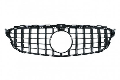 Front Grille GT-R Design for Mercedes C-Class W205 S205 C205 A205 (2014–2020)