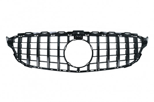 Front Grille GT-R Design for Mercedes C-Class W205 S205 C205 A205 (2014–2020)