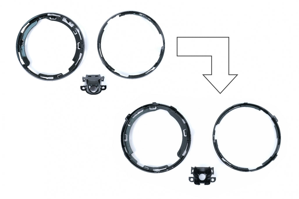 Front Grille GT-R Design for Mercedes C-Class W205 S205 C205 A205 (2014–2020)