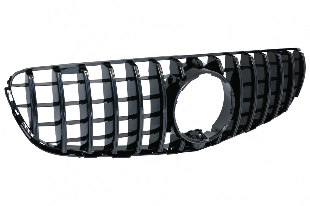 Front Grille GT-R Panamericana All Black Design for Mercedes GLC X253 C253 (2015–2018)