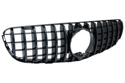 Front Grille GT-R Panamericana All Black Design for Mercedes GLC X253 C253 (2015–2018)