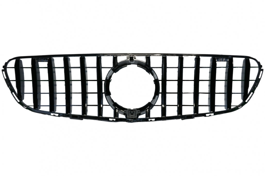 Front Grille GT-R Panamericana All Black Design for Mercedes GLC X253 C253 (2015–2018)