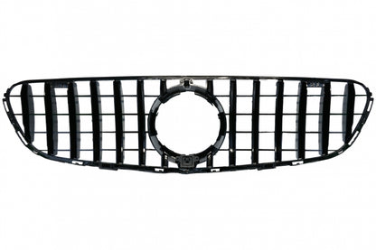 Front Grille GT-R Panamericana All Black Design for Mercedes GLC X253 C253 (2015–2018)