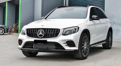 Front Grille GT-R Panamericana All Black Design for Mercedes GLC X253 C253 (2015–2018)