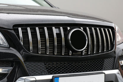 Front Grille GT-R Panamericana Black Chrome for Mercedes ML-Class W166 (2012–2014)