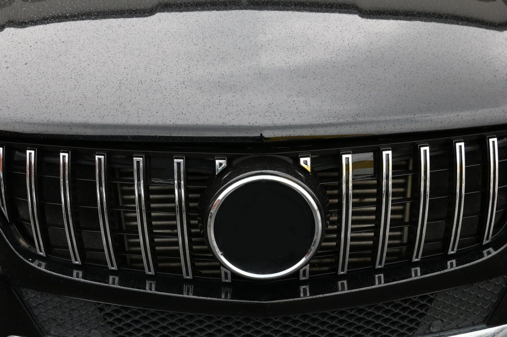 Front Grille GT-R Panamericana Black Chrome for Mercedes ML-Class W166 (2012–2014)