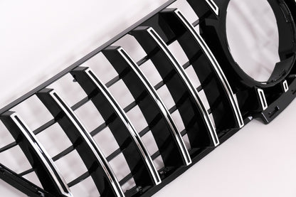 Front Grille GT-R Panamericana Black Chrome for Mercedes ML-Class W166 (2012–2014)