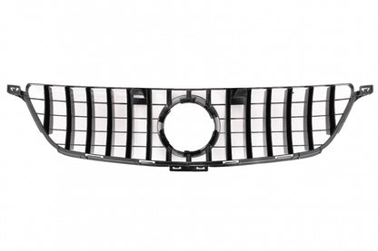 Front Grille GT-R Panamericana Black Chrome for Mercedes ML-Class W166 (2012–2014)