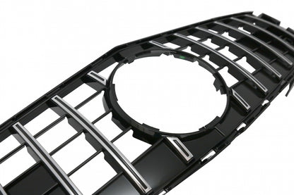 Front Grille GT-R Panamericana Black Chrome for Mercedes SL-Class R231 (2012–2016)