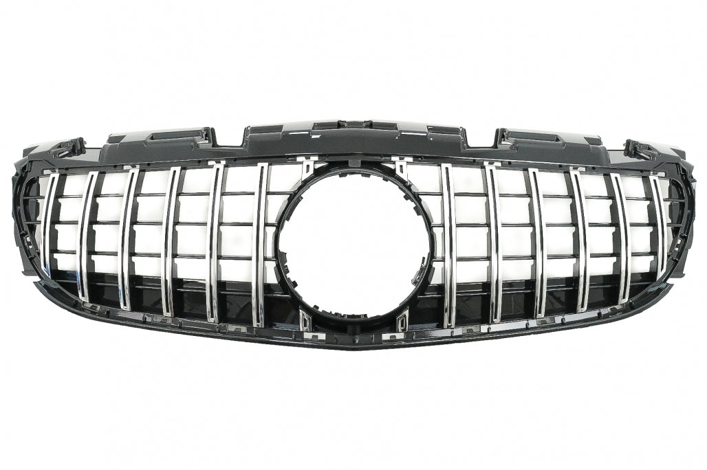 Front Grille GT-R Panamericana Black Chrome for Mercedes SLC-Class R172 Facelift (2016–2019)