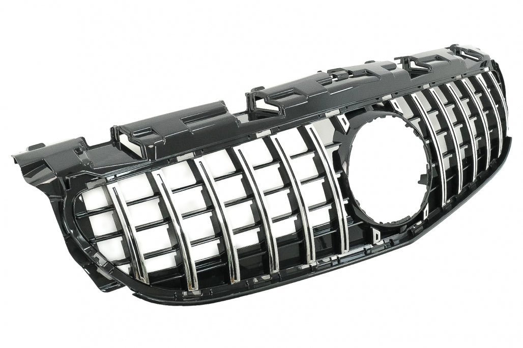 Front Grille GT-R Panamericana Black Chrome for Mercedes SLC-Class R172 Facelift (2016–2019)