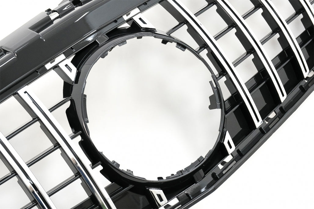 Front Grille GT-R Panamericana Black Chrome for Mercedes SLC-Class R172 Facelift (2016–2019)