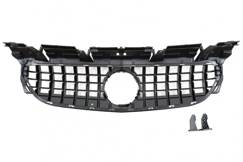 Front Grille GT-R Panamericana Black Chrome for Mercedes SLC-Class R172 Facelift (2016–2019)