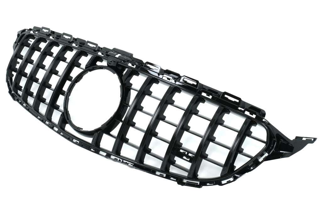 Front Grille GT-R Panamericana Black for Mercedes C-Class W205 S205 C205 A205 (2014–2018)