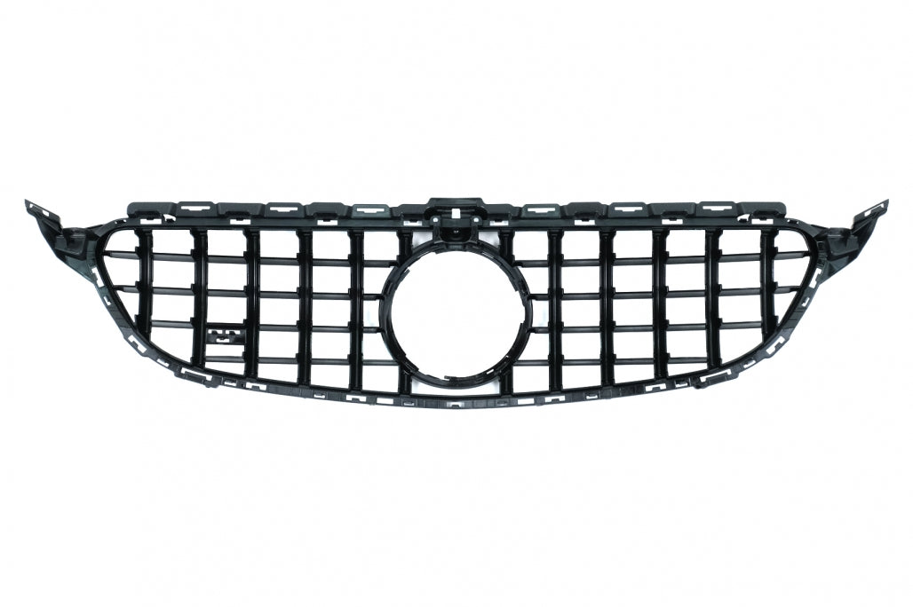 Front Grille GT-R Panamericana Black for Mercedes C-Class W205 S205 C205 A205 (2014–2018)