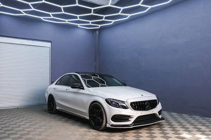 Front Grille GT-R Panamericana Black for Mercedes C-Class W205 S205 C205 A205 (2014–2018)