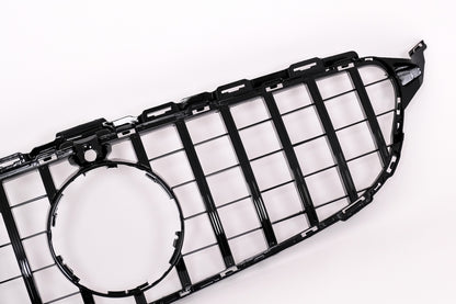 Front Grille GT-R Panamericana Black with 360 Camera for Mercedes C-Class W205 S205 C205 A205 (2014–2018)