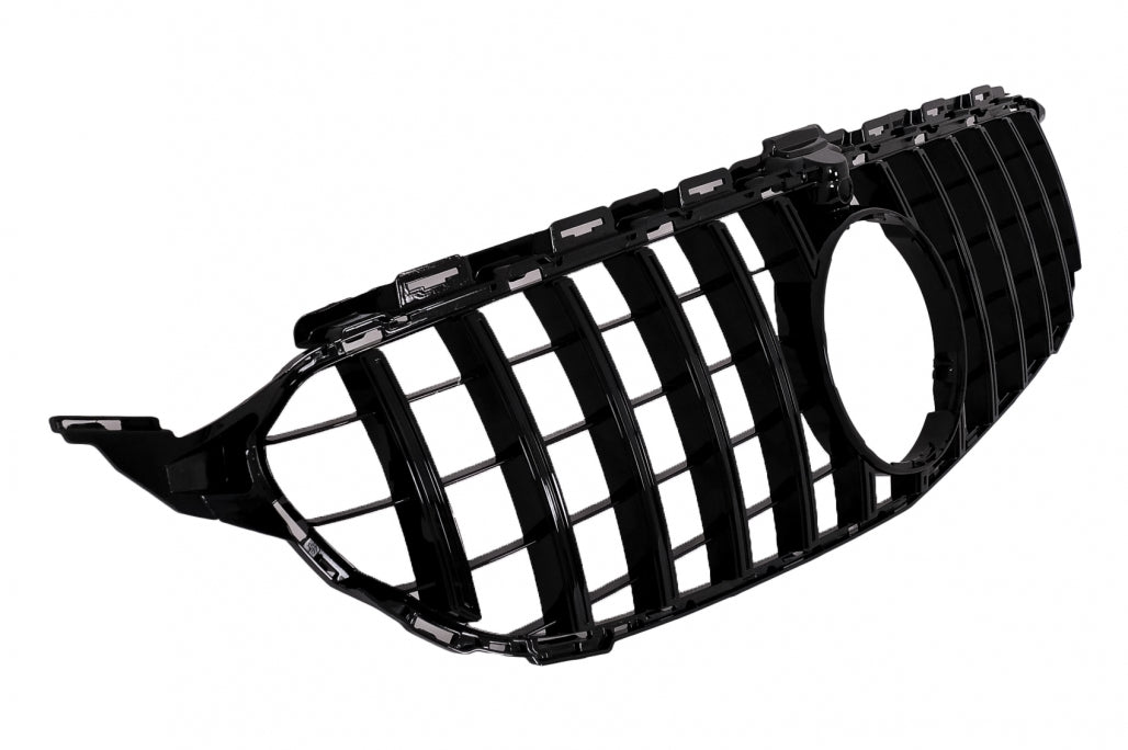 Front Grille GT-R Panamericana Black with 360 Camera for Mercedes C-Class W205 S205 C205 A205 (2014–2018)