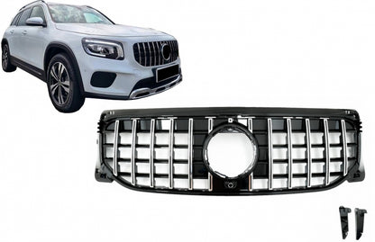 Front Grille GT-R Panamericana Chrome Design for Mercedes GLB-Class X247 (2019–2023)