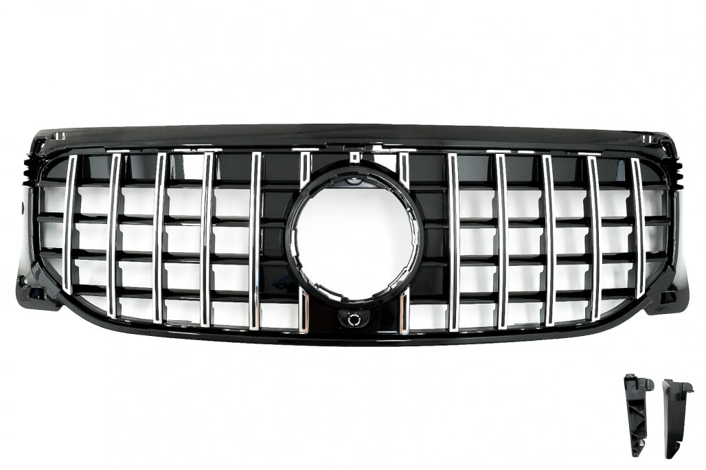 Front Grille GT-R Panamericana Chrome Design for Mercedes GLB-Class X247 (2019–2023)