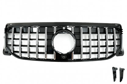 Front Grille GT-R Panamericana Chrome Design for Mercedes GLB-Class X247 (2019–2023)