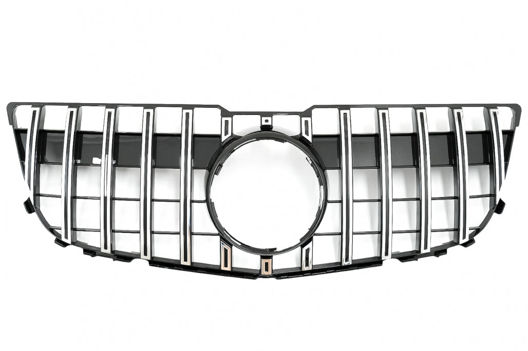 Front Grille GT-R Panamericana Chrome Design for Mercedes GLK X204 Facelift (2013–2015)