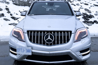 Front Grille GT-R Panamericana Chrome Design for Mercedes GLK X204 Facelift (2013–2015)