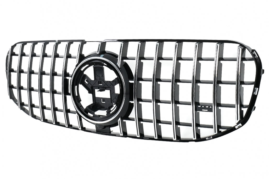 Front Grille GT-R Panamericana Chrome Design for Mercedes GLS X167 SUV (2019–2023)