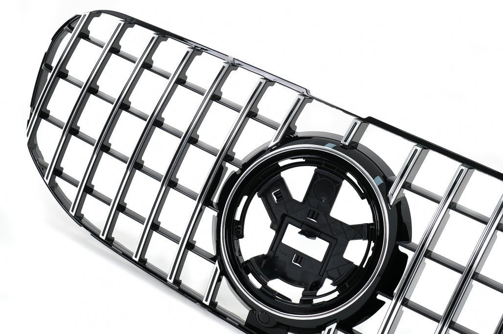 Front Grille GT-R Panamericana Chrome Design for Mercedes GLS X167 SUV (2019–2023)