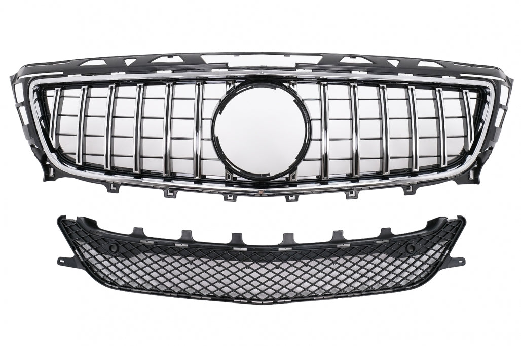 Front Grille GT-R Panamericana Chrome for Mercedes CLS W218 X218 (2011–2014)