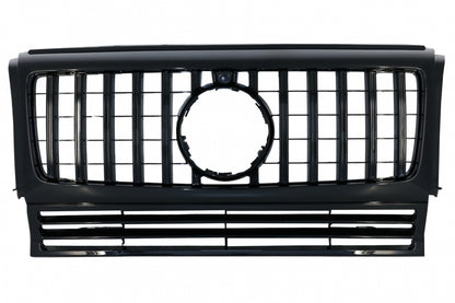 Front Grille GT-R Panamericana Design All Black for Mercedes G-Class W463 (1990–2014)