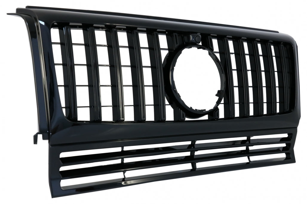 Front Grille GT-R Panamericana Design All Black for Mercedes G-Class W463 (1990–2014)