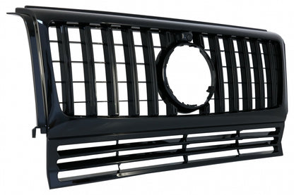 Front Grille GT-R Panamericana Design All Black for Mercedes G-Class W463 (1990–2014)