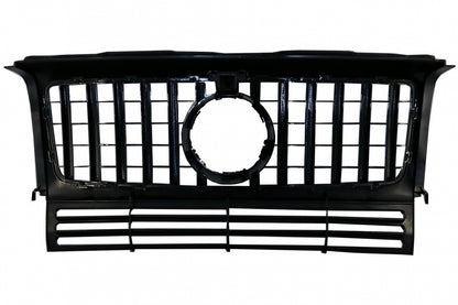 Front Grille GT-R Panamericana Design All Black for Mercedes G-Class W463 (1990–2014)