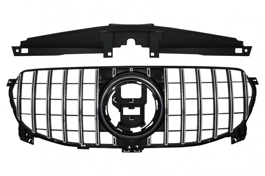 Front Grille GT-R Panamericana Design Chrome Black for Mercedes GLE W167 V167 C167 Standard (2019–06.2023)