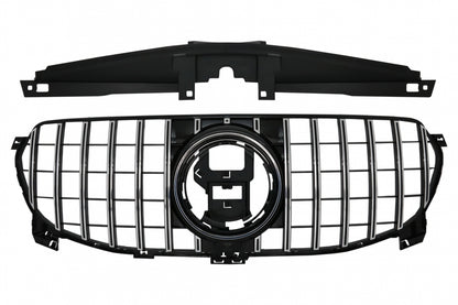 Front Grille GT-R Panamericana Design Chrome Black for Mercedes GLE W167 V167 C167 Standard (2019–06.2023)