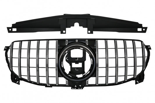 Front Grille GT-R Panamericana Design Chrome Black for Mercedes GLE W167 V167 C167 Standard (2019–06.2023)