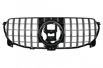 Front Grille GT-R Panamericana Design Chrome Black for Mercedes GLE W167 V167 C167 Standard (2019–06.2023)