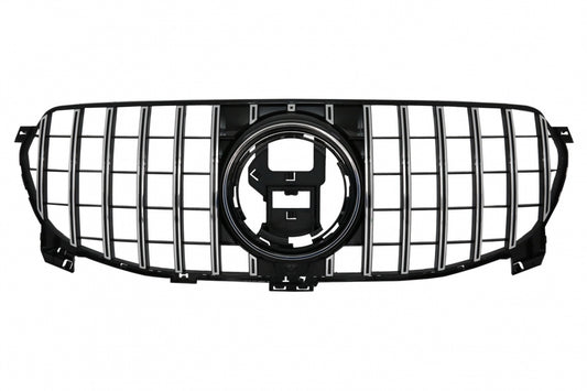 Front Grille GT-R Panamericana Design Chrome Black for Mercedes GLE W167 V167 C167 Standard (2019–06.2023)