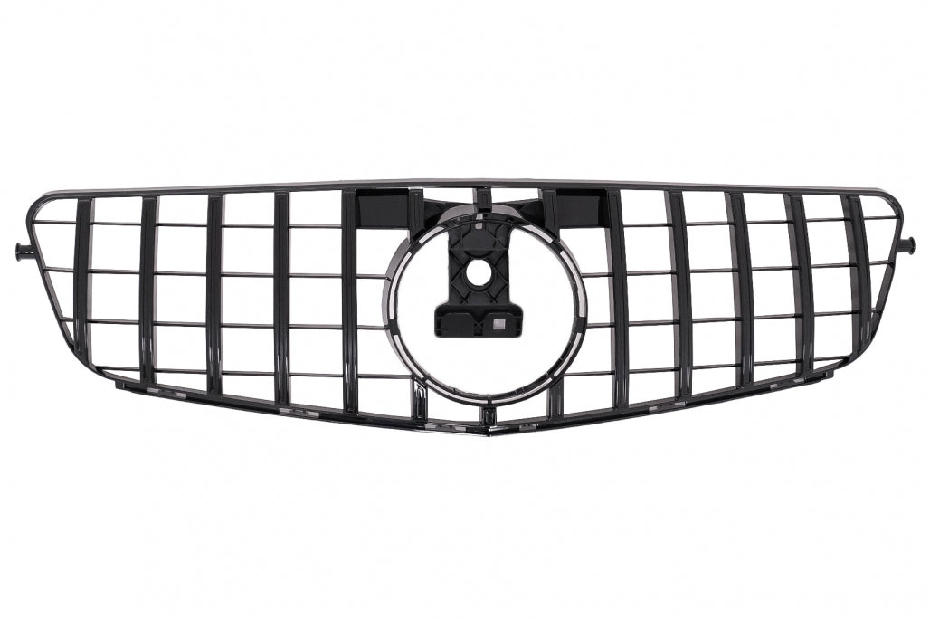 Front Grille GT-R Panamericana Design Piano Black for Mercedes C-Class W204 S204 (2007–2014)