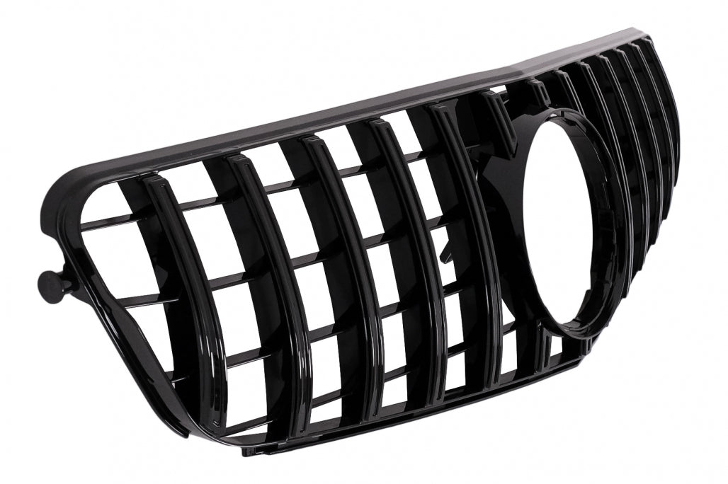 Front Grille GT-R Panamericana Design Piano Black for Mercedes C-Class W204 S204 (2007–2014)