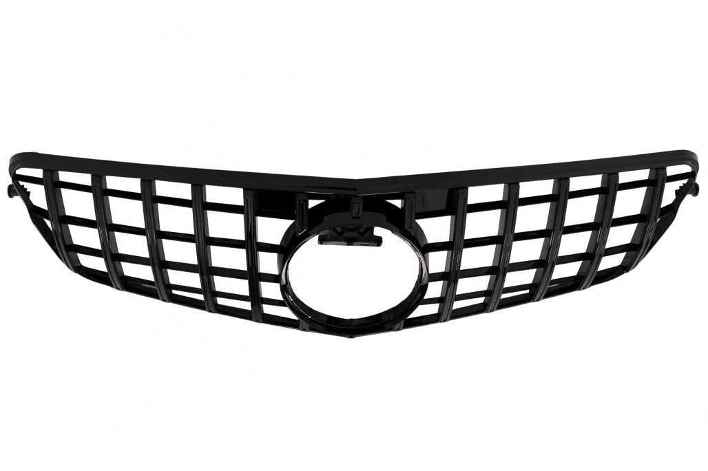 Front Grille GT-R Panamericana Design Piano Black for Mercedes C-Class W204 S204 (2007–2014)