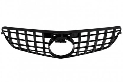 Front Grille GT-R Panamericana Design Piano Black for Mercedes C-Class W204 S204 (2007–2014)