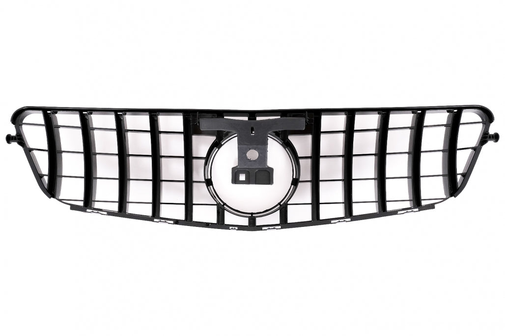 Front Grille GT-R Panamericana Design Piano Black for Mercedes C-Class W204 S204 (2007–2014)