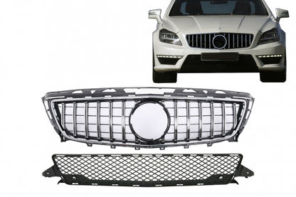 Front Grille GT-R Panamericana Design for Mercedes CLS W218 X218 AMG Sport (2011–2014)