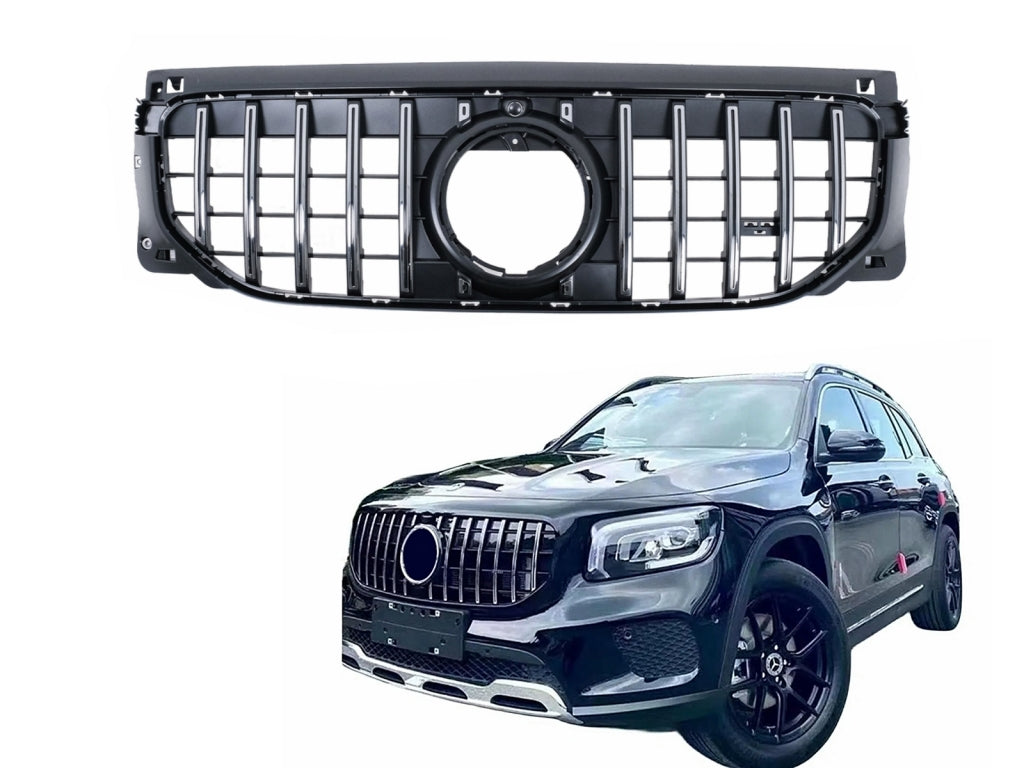 Front Grille GT-R Panamericana Design for Mercedes GLB-Class X247 Facelift (07.2023–2026)